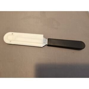 Pampered Chef #1125 - Cheese Knife Slicer Spreader Stainless w/Protective Cover